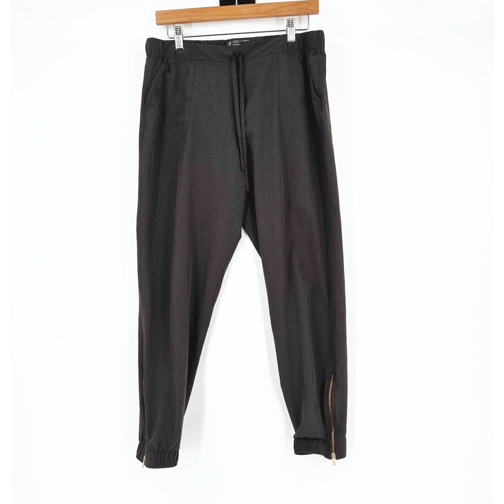 Albion Fit Womens Jetsetter Jogger Pants Size Large Pull-On Ankle Zipper Pockets